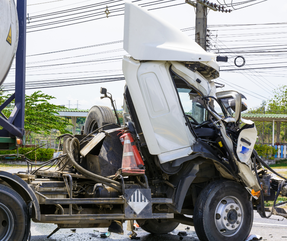 Semi Truck that Crashed Front End
